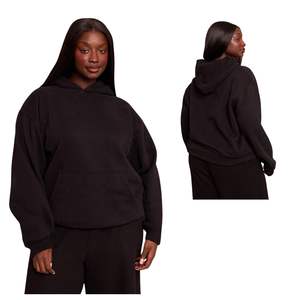 Women New Fashion Knitted Printed <b>100</b>% Cotton Hoodie Loose Fit Winter Workout Hoodie with Custom OEM ODM - Product Image 5