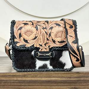 Sac bandoulière et épaule de luxe en cuir de vachette véritable, fait main, de créateur, nouvelle collection 2026, pour femme - Product Image 4