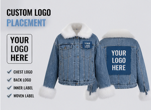 Women Denim Fur <b>Jacket</b> – Winter Streetwear Coat | Warm <b>Fleece</b> <b>Lining</b> | Custom Logo | Boutique Clothing Supplier - Product Image 6