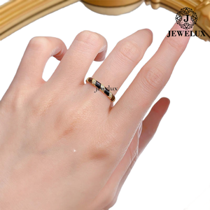 Bague Éternité de Luxe Jewelux Certifiée IGI en Or Rempli 18K avec Sertissage Canal, Style Classique, Bijoux Unisexe - Product Image 2