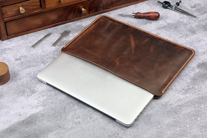 Étui en cuir léger et souple pour ordinateur portable 13-16 pouces Vintage Distressed Laptop Sleeve LLS-0048 - Product Image 2