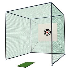 10X10X10FT Golf Practice Net Cage with Metal Frame Indoor Outdoor Hitting Kit Training Equipment - Product Image 2