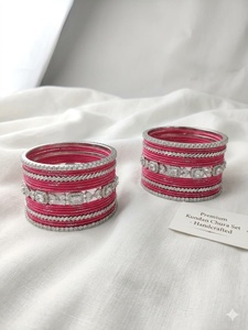 Juego de brazaletes de algodón con diamantes americanos para novias, chapados en plata, con cristales de imitación, brazaletes de lujo para mujer. - Product Image 2