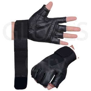 Guantes de levantamiento de pesas de cuero de alta calidad para hombres Protección completa de la palma de la mano Precio de fábrica al por mayor por GUANTES Ciudad para uso en el gimnasio - Product Image 4
