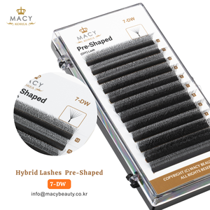 Cils hybrides préformés 7-DW DIY Lash MACY BEAUTY KOREA Extensions de cils de qualité supérieure Vente en gros de cils Étiquette privée personnalisée - Product Image 2
