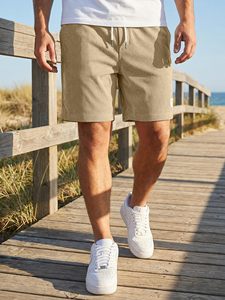 Men's Cargo Athletic Training Shorts Elastic Mid Waist Quick Dry Breathable 100% Polyester for Running Gym Basketball <b>Football</b> - Product Image 5