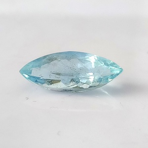 Piedra Preciosa Suelta de Aguamarina Azul Hielo Natural de 2.95 Quilates, Corte Marquesa Facetado, Translúcida - Product Image 2