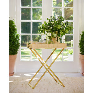 Jarrón de decoración floral de ratán tejido, decoración del hogar, mesa de mimbre - Product Image 2