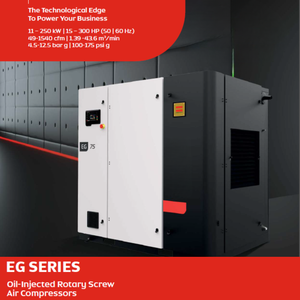 Compresseur d'air rotatif industriel OEM de 11 kW à 250 kW, fabricant de compresseurs d'air à injection d'huile écoénergétiques - Product Image 1