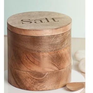 Pot à bonbons décoratif en bois pour cuisine et hôtel, qualité supérieure, fait main, vente en gros, distributeur de noix, pot à fruits secs en gros - Product Image 1