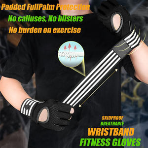 Gants de sport pour la musculation, l'entraînement, les tractions, le fitness, le rowing avec support de poignet pour hommes/femmes - Product Image 5