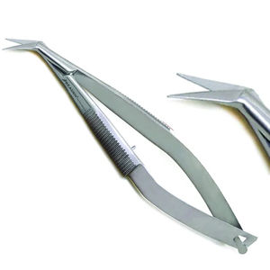 Ciseaux chirurgicaux ophtalmiques Castroviejo Noyes à lame angulaire, réutilisables, pour la dissection et la suture, instruments dentaires et chirurgicaux - Product Image 1