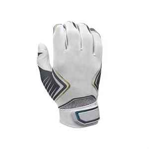 Guante de Bateo de Cuero Blanco Tejido, para Mano Izquierda, Diseño Personalizado, Transpirable, Cierre de Velcro, Unisex, para Adultos, Entrenamiento - Product Image 6