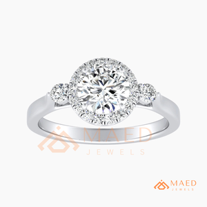 Round Cut Moissanite <b>Solitaire</b> <b>Ring</b> <b>Silver</b> Engagement <b>Ring</b> for Women Elegant Bridal Jewelry Anniversary Gift - Product Image 5
