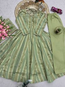 Vestido de Fiesta de Seda con Bordado Intenso para Mujer, con Lentejuelas, Diseño de Diseñador, Manga Larga, Listo para Usar, Estilo Étnico - Product Image 5