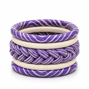 Bracelet jonc minimaliste en résine pour femme, bijou de mode quotidien, finition lisse, design fait main, accessoires cadeaux en gros - Product Image 1
