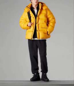 Fully Customized Men's Waterproof Canvas Puffer <b>Jackets</b> Polyester Wadding Filled Winter DDP Shipping - Product Image 3