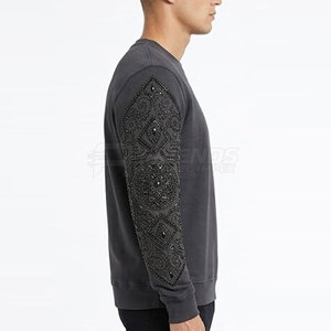 Camisas Térmicas Modernas con Pedrería para Hombre, con Tela Elástica 100% Algodón, Estilo Casual de Invierno - Product Image 6