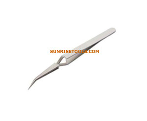 แหนบเพชรสเตนเลสสตีล SUNTOOLS/STIPL รุ่น 595A แบบมีรู ปิดล็อคแบบไขว้ ขนาด 120 มม. ด้ามโค้ง สำหรับทำเครื่องประดับ - Product Image 2