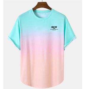 เสื้อยืดพิมพ์ลายผู้ชาย ผ้าฝ้าย 100% น้ำหนักเบา แห้งเร็ว แฟชั่น ราคาถูก ทรงหลวม - Product Image 1