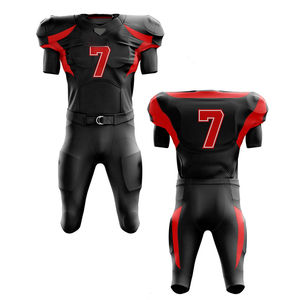Latest Design Printed Techniques Sublimation American Football Uniform Direct Factory Supply American Football Uniform Set OEM - Product Image 1