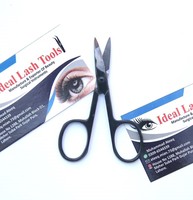 Ciseaux à cuticules professionnels en acier inoxydable courbés, revêtement plasma noir, outil de manucure et de soin des ongles