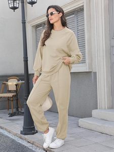 Conjunto de Sudadera con Capucha Oversize y Pantalones de Chándal de Forro Polar Premium para Mujer, Conjunto Deportivo de Sudadera con Capucha y Pantalones de Chándal para Mujer - Product Image 5