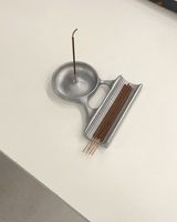 Brûleur d'encens en aluminium personnalisable en gros avec bol et plateau de rangement pour bâtonnets – Design moderne et élégant pour la décoration intérieure et les coffrets cadeaux