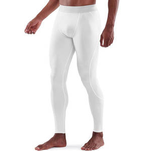 <b>Men</b> Fitness Legging Spandex & Polyester Breathable Elastic Waist High Quality White <b>Compression</b> Gym Fit <b>Tights</b> Leggings <b>For</b> <b>Men</b> - Product Image 2