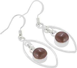 Smoky Quartzอัญมณีที่ดีที่สุดการออกแบบHandmade Simple 925 เงินสเตอร์ลิงต่างหูผู้หญิงแฟชั่นห้อยต่างหูเครื่องประดับ - Product Image 1