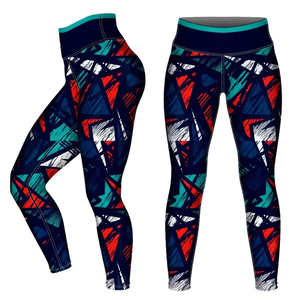 Leggings pour femmes sur mesure à prix avantageux, vente chaude, longueur intégrale, haute qualité, en spandex et polyester tricoté, taille mi-haute, respirants - Product Image 5