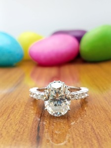 Bague de fiançailles élégante pour femme, solitaire, diamant de 1 carat, couleur D, taille brillant, certifié IGI, or massif 14 carats, cultivé en laboratoire, VVS, cadeau - Product Image 2