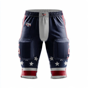 Custom Sportswear American Football Practice Shorts 100% Spandex Football Pants Custom Football Training Pants - Product Image 2