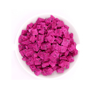 Dried Dragon Fruit <b>Cubes</b> Sliced Sweet Pink Food Grade Bulk Packaging - Product Image 1
