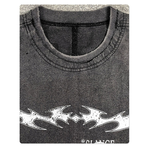 Camiseta de Manga Corta para Hombre, Cuello Redondo, Corte Holgado, 300g, 100% Algodón, Tejido Jersey Informal, Transpirable, Rojo, Blanco, Gris - Product Image 4