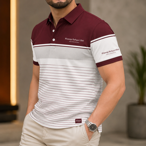 Chemise habillée noire unie à manches longues pour homme Khawaja Rafique Ullah Enterprises, col montant à boutons corne, 100 % coton - Product Image 2