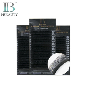 Extensions de cils I-BEAUTY - Cils volumineux russes Ib Premium fabriqués à la main en Corée du Sud, longs et naturels - Product Image 1
