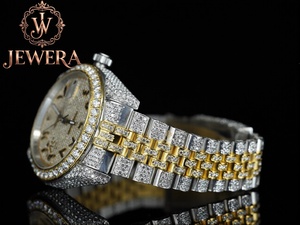 JEWERA Luxury Men's Chronograph Watch 41mm Case Stainless Steel Band Sapphire Crystal Mechanical Movement Analog Display Date - Product Image 1