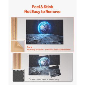 Set di 6 Pannelli Acustici Art Deco 180 x 120 x 1 cm, Piastrelle Fonoassorbenti Autoadesive Decorative per Pareti - Product Image 6