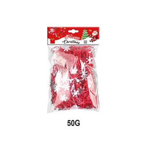 Decorazioni Natalizie, Mix Tricolore, Confezione da 12, 50G, Carta Stropicciata con Superficie di Paillettes, Fiocchi di Neve Glitterati, Confezione da 12, 50G, Natale - Product Image 4