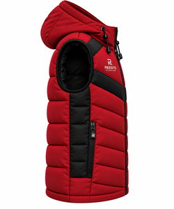OEM Custom logo High Quality customized Puffer Coat <b>Men's</b> without sleeve hoodie puffer Jacket Custom Winter <b>mens</b> Puffer jackets - Product Image 4