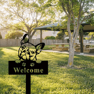 CIFbuy Statua Vintage di Bulldog Francese per Decorazione Giardino Esterno e Patio, Insegna di Benvenuto, per TikTok e Servizio di Ritiro Temu - Product Image 3