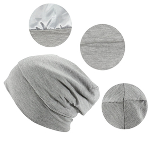 Gorro de satén de lujo con forro para marcas premium, gorro de satén con interior de satén al por mayor, moda, etiqueta privada personalizada - Product Image 2