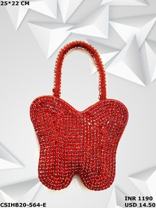Bolso nupcial hecho a mano con piedra de cristal y cuentas, un accesorio de noche y boda atemporal para mujeres elegantes - Product Image 6
