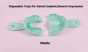 Bandejas de Impresión para Implantes Dentales, Plástico Autoclavable, Grandes, Medianas y Pequeñas, Desechables - Product Image 3