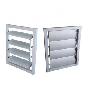 Revêtement de façade extérieure Volets à persiennes en aluminium argenté durables et élégants pour fenêtre - Product Image 2