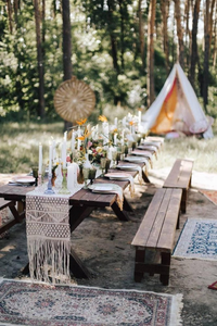 Boho Style Handmade Luxury White Macrame Cotton Tassels Knotted <b>Table</b> <b>Runner</b> Customized <b>Table</b> <b>Runners</b> Wholesale 14 X 78 Inches - Product Image 6