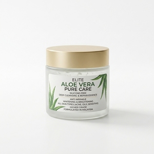 Soins à l'aloe vera de qualité supérieure OEM Malaisie, personnalisables, sans silicone, nettoyage en profondeur, hydratant, anti-rides, blanchissant, anti-acné, pour peaux sèches - Product Image 1