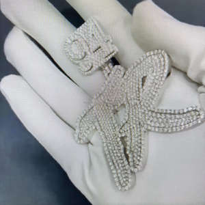 Colgante de Cabeza de León Rey de la Selva, Chapado en Oro de 14K con Moissanita Transparente en Plata de Ley 925, Superventas para Hombre - Product Image 4