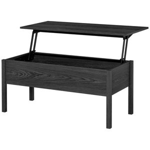 Tavolino da Caffè Moderno Nero Pieghevole con Funzione di Archiviazione per Soggiorno, Camera da Letto, Ufficio e Decorazione Domestica - Product Image 4